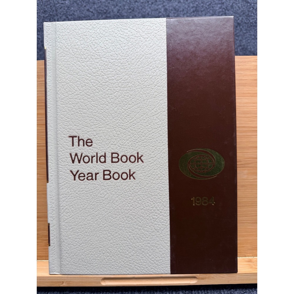 Vintage 1984 World Book Year Book Annual Supplement Review of 1983 Hardcover